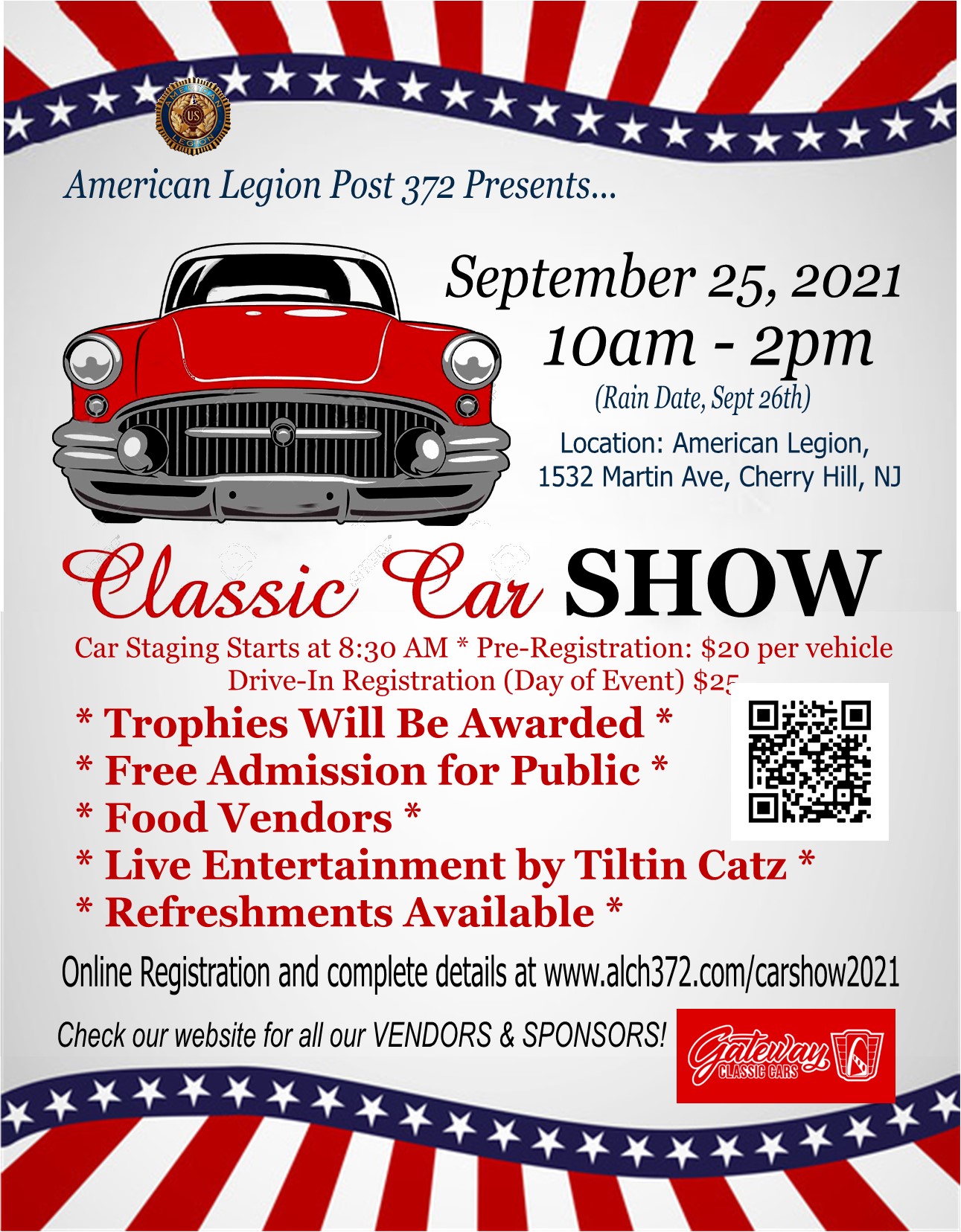 Classic Car Show at American Legion Patriot Connections