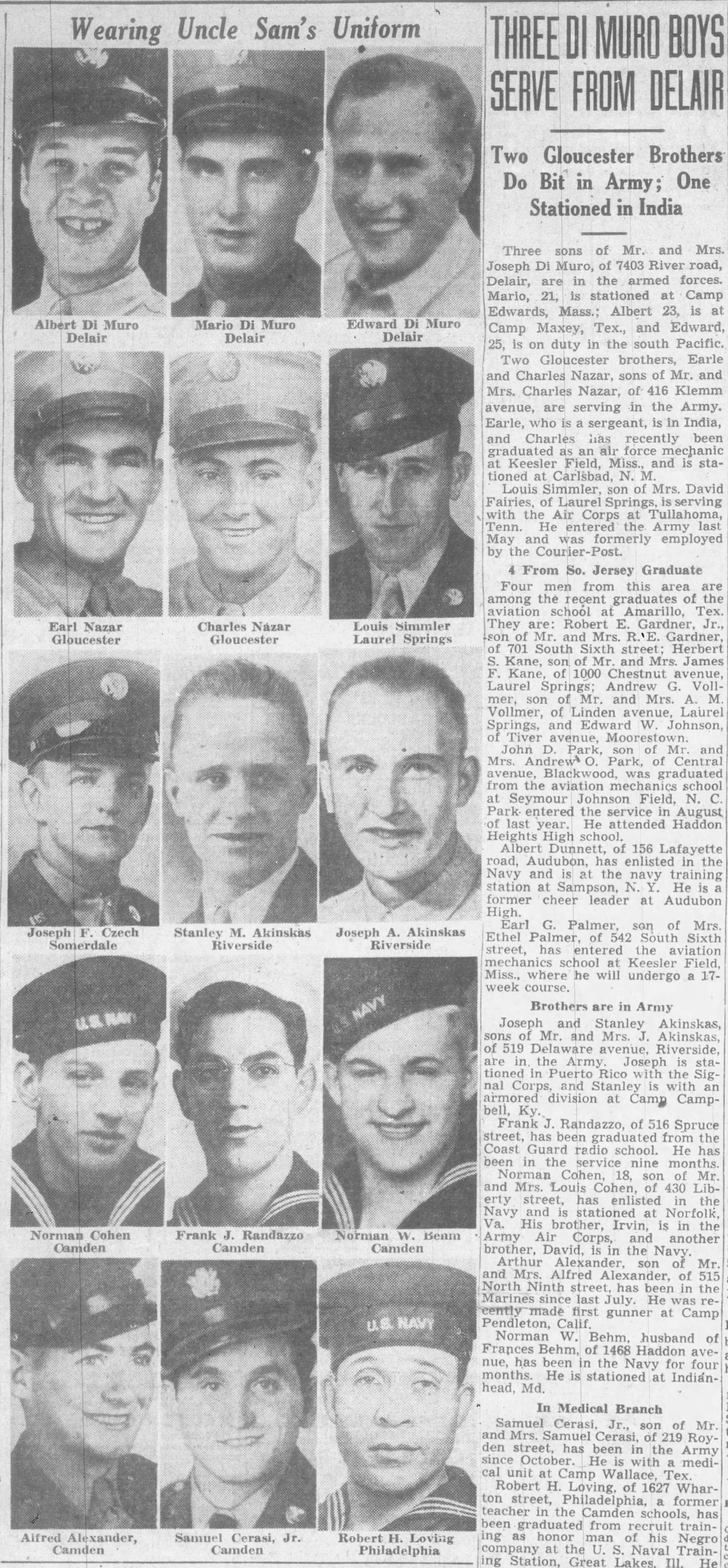 NormanIrvinDavidinserviceCourier_Post_Fri__Feb_12__1943_