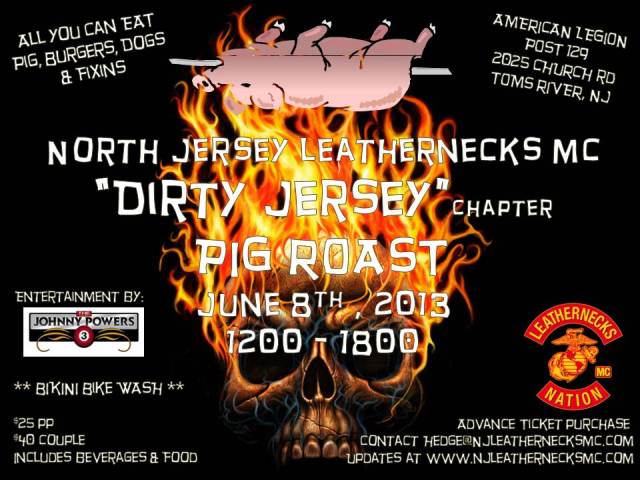 North Jersey Leathernecks MC Annual Pig Roast