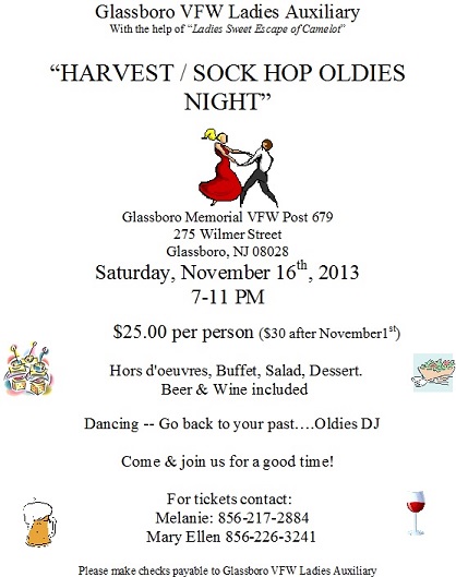 “HARVEST / SOCK HOP OLDIES NIGHT”