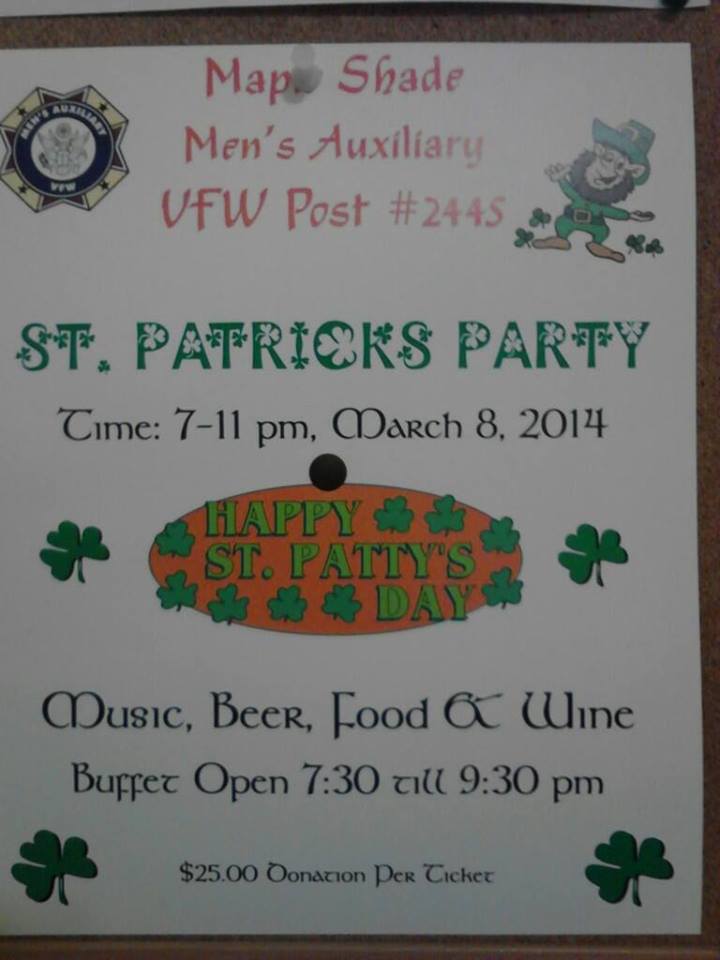 St Pattys Day Party - VFW Maple Shade
