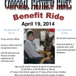 2nd Annual Corporal Matthew Hanes Benefit Ride