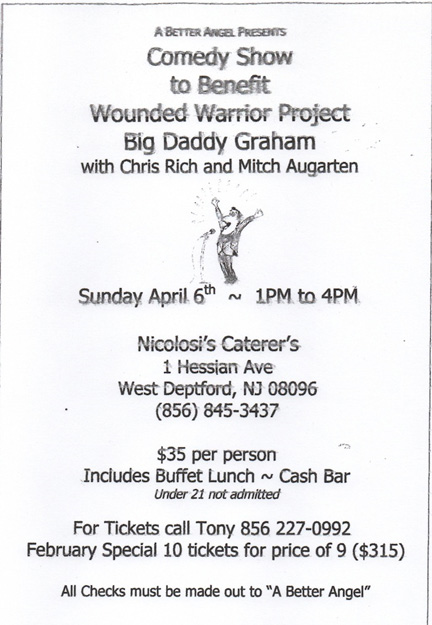 Comedy Show to Benefit Wounded Warrior Project