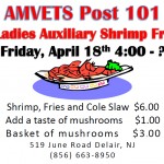 AMVETS Post 101 Ladies Auxiliary Shrimp Fry