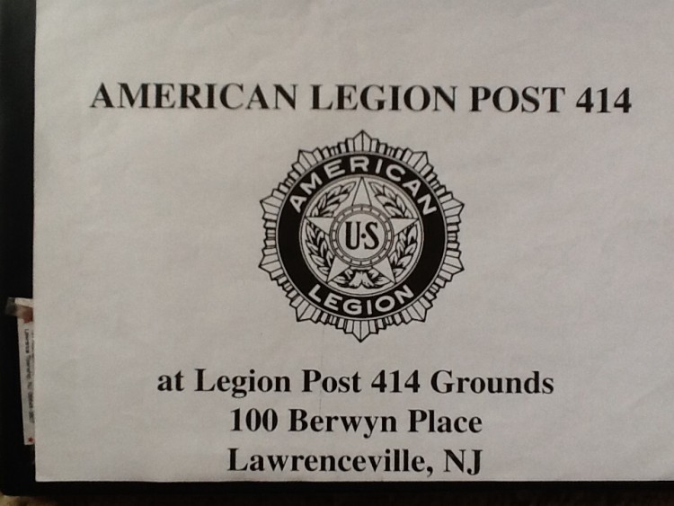 Lawrence Township Ametican Legion Post 414 Roast Beef Dinner