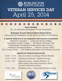 Veterans Service Day - Service Medal Presentations, Veterans Resources, and Employer Panel