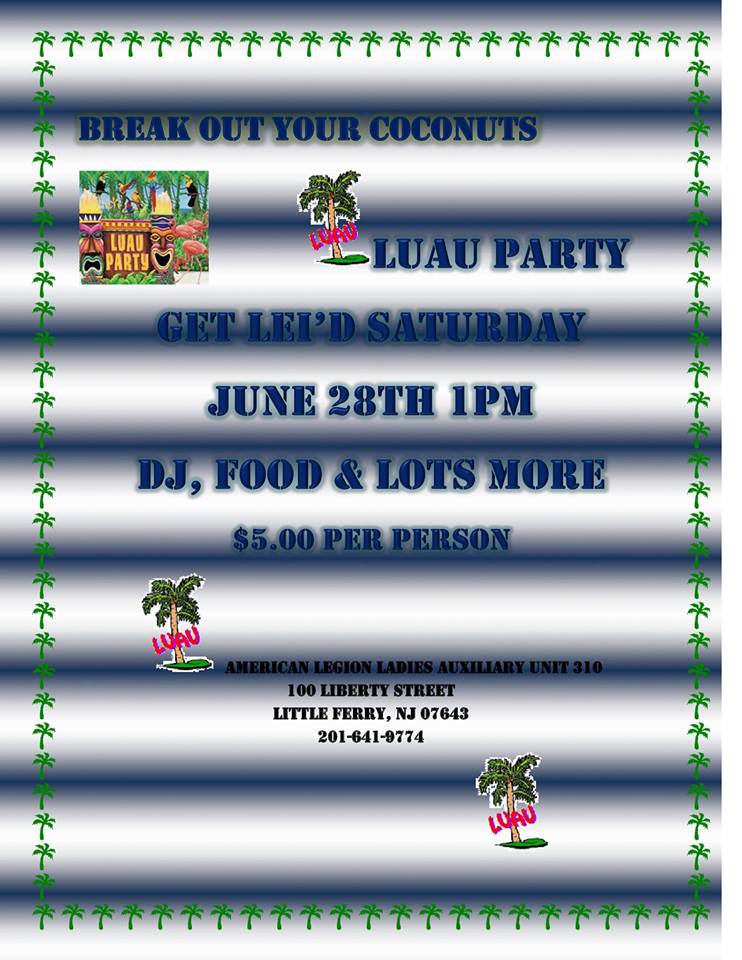 Luau Party at Amer Legion