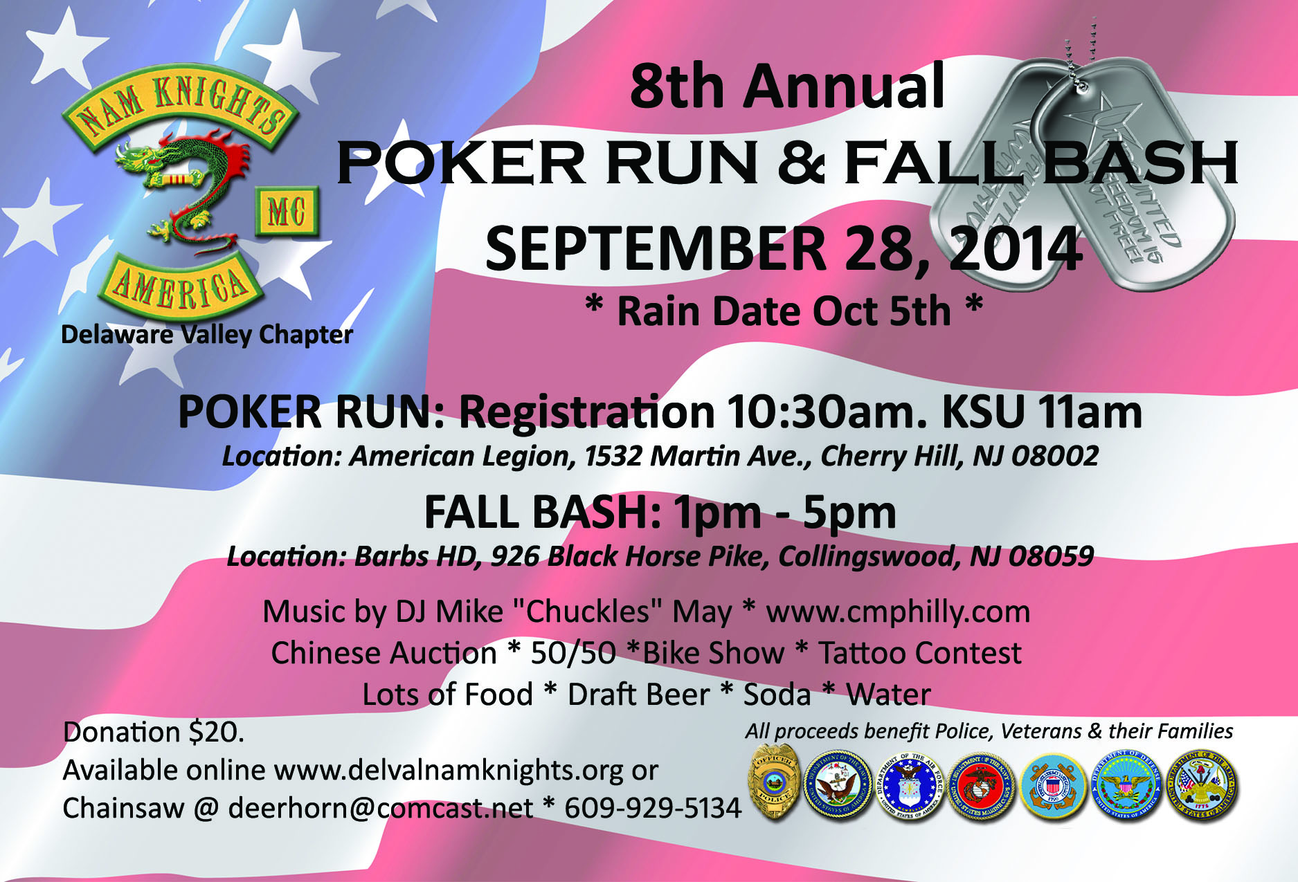 8th Annual Poker Run & Fall Bash - Nam Knights/Barbs HD