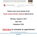 South Jersey Vietnam Veterans Blood Drive!