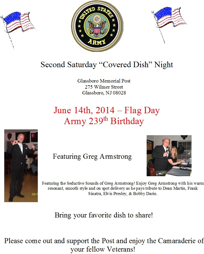 Second Saturday Covered Dish Night