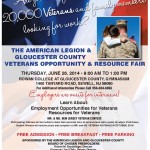 American Legion & Gloucestery Cnty Veterans Opportunity & Resource Fair