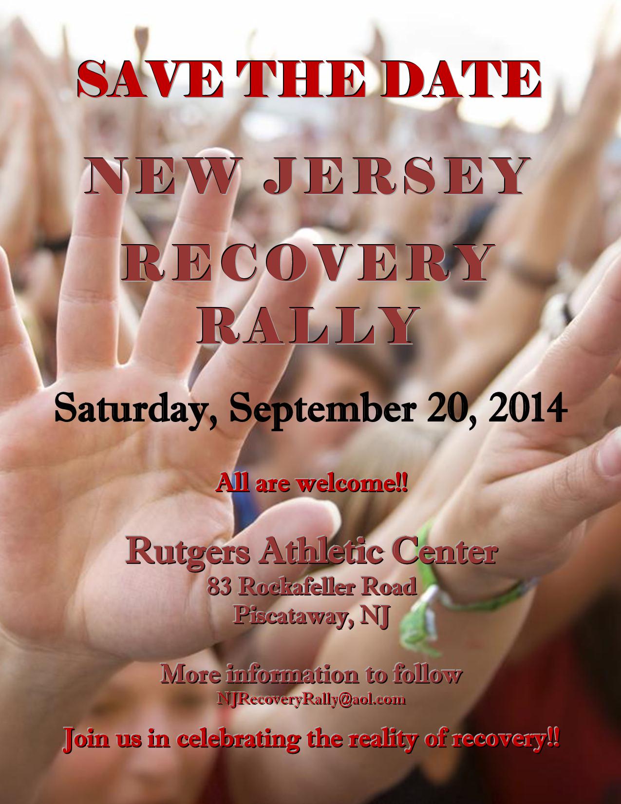 NEW JERSEY STATEWIDE RECOVERY RALLY