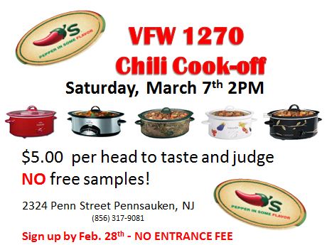 VFW 1270 Chili Cook-Off