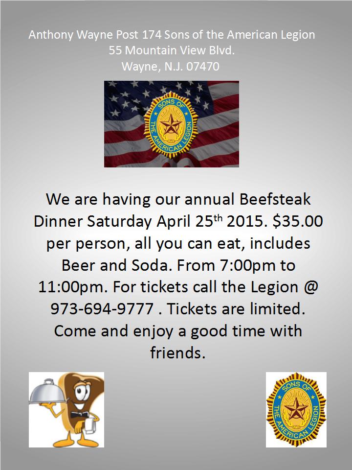 Beefsteak Dinner April