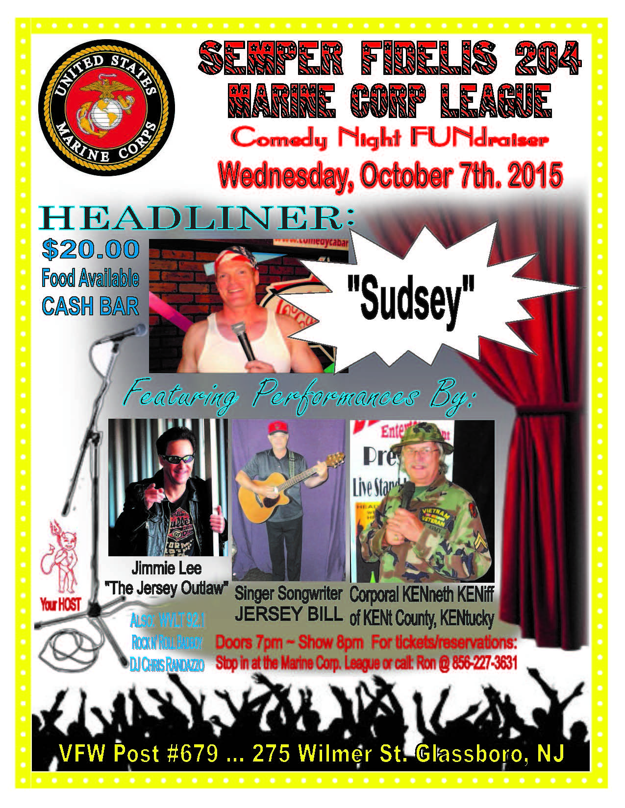 Semper Fidelis 204 Marine Corp League COMEDY NIGHT FUNdraiser