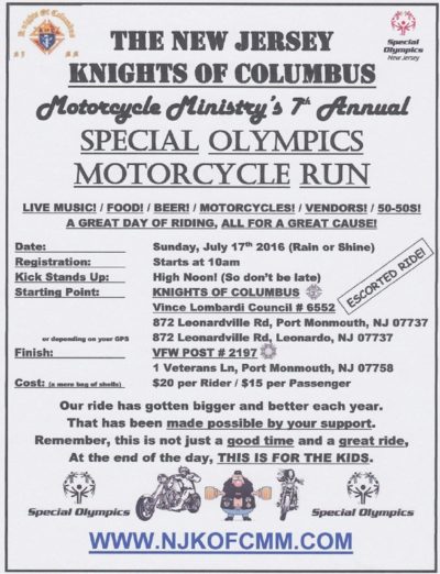 7th Annual Special Olympics Run