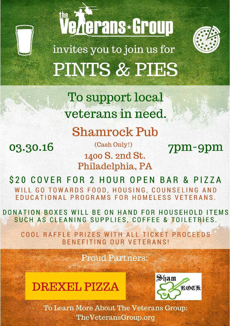 Pints and Pies - Veterans Group