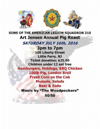 Art Jensen Annual Pig Roast - Amer Legion Little Ferry