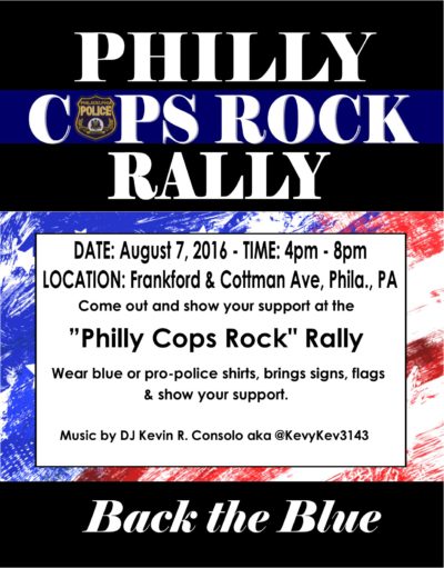 Philly Cops Rock Rally - Back the Blue