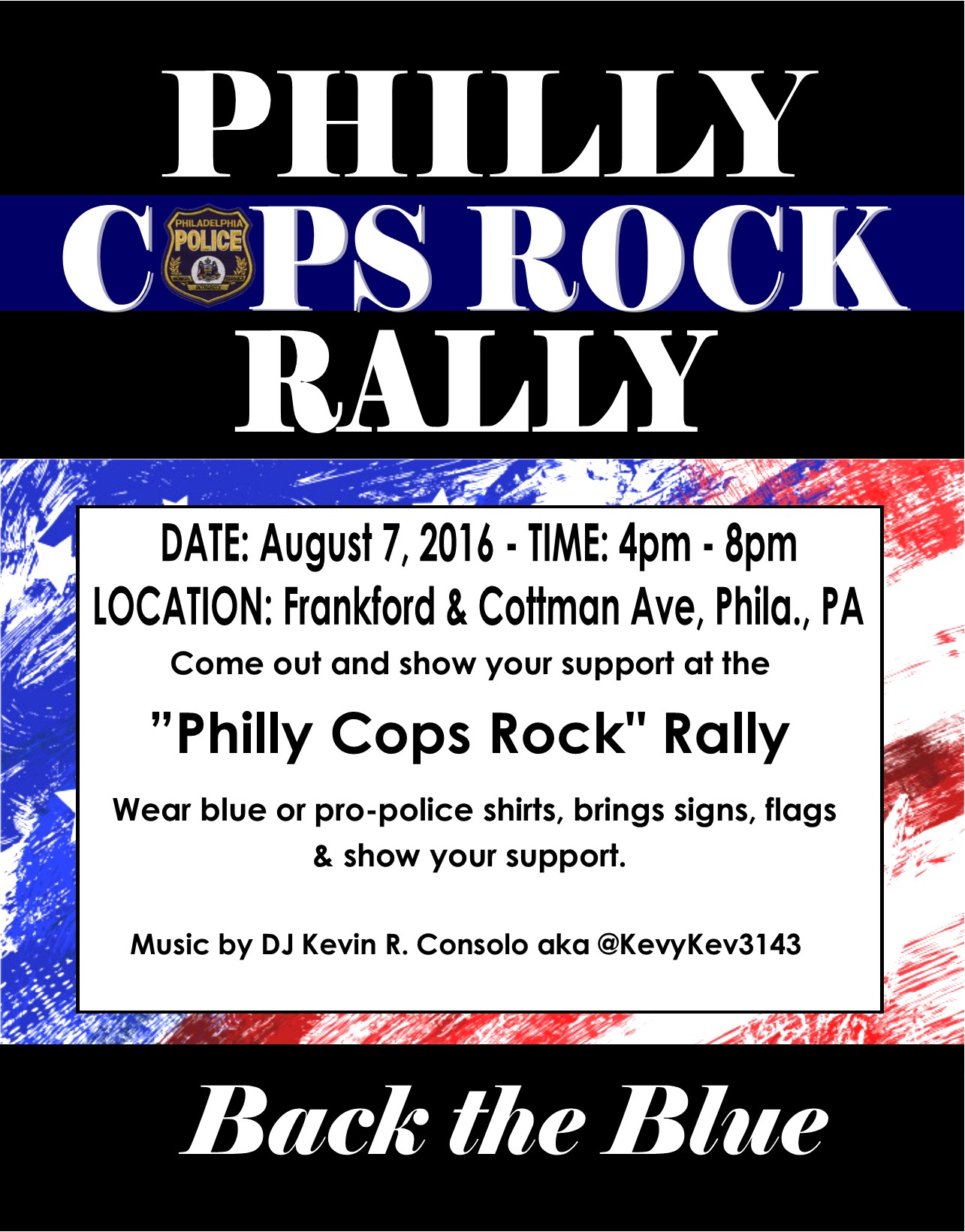 PhillyCopsRockRallyBacktheBlue