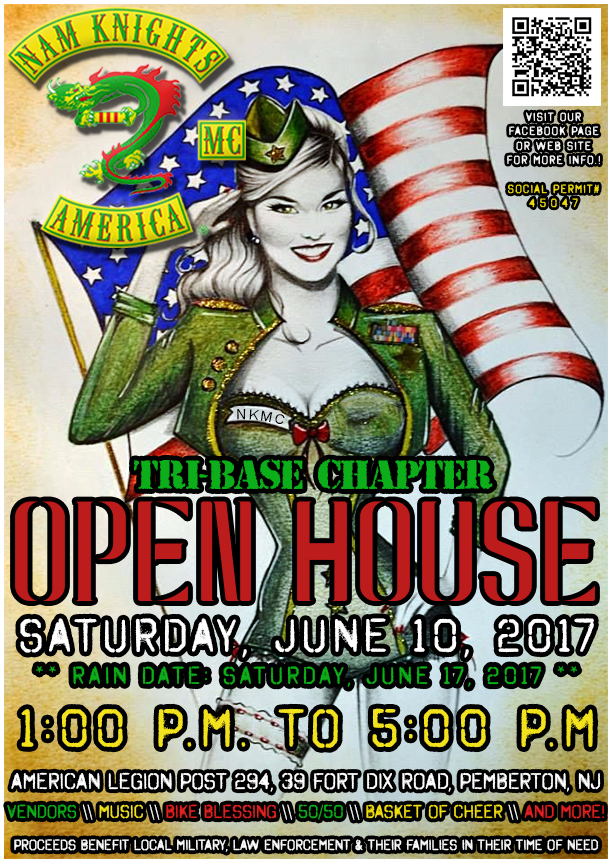 Nam Knights of America Motorcycle Club, Tri-Base Chapter Open House and Fundraiser