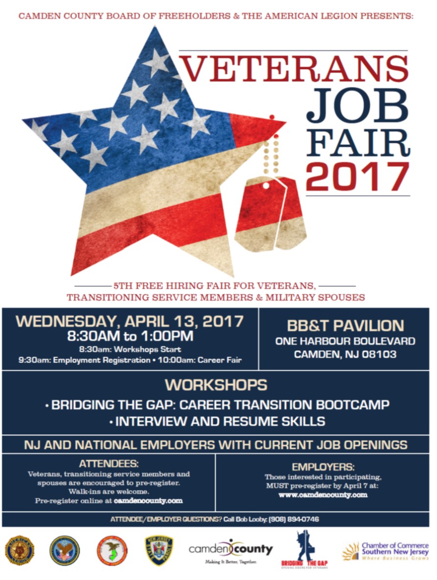 5th Camden County Veterans Job Fair