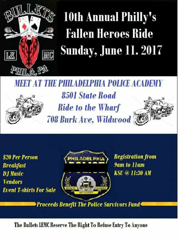 10th Annual Phillys Fallen Heroes Ride
