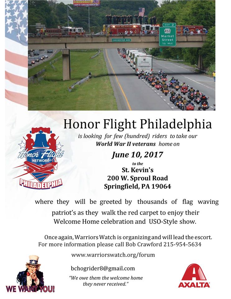Honor Flight Philadelphia - Support and/or Escort