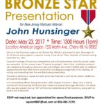 South Jersey Vietnam Veteran to receive Bronze Star - John Hunsigner