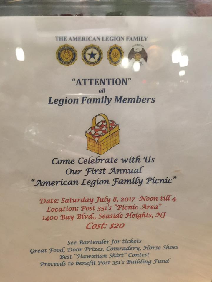 Family Picnic to help rebuild Legion