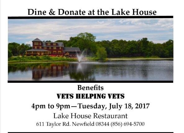 Dine & Donate at the Lake House to Benefit Vets Helping Vets