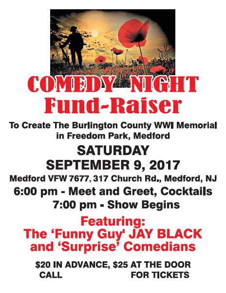 Burlington County WWI Memorial Fund Raiser