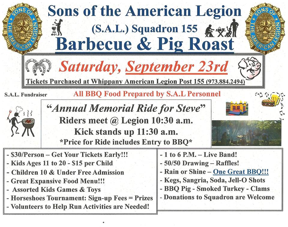 BBQ, Pig Roast & Ride - American Legion