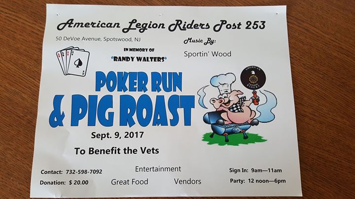 The Randy Walters Memorial Poker Run And Pig Roast