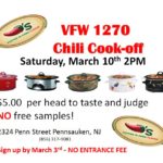 VFW Post 1270 Annual Chili Cook-off