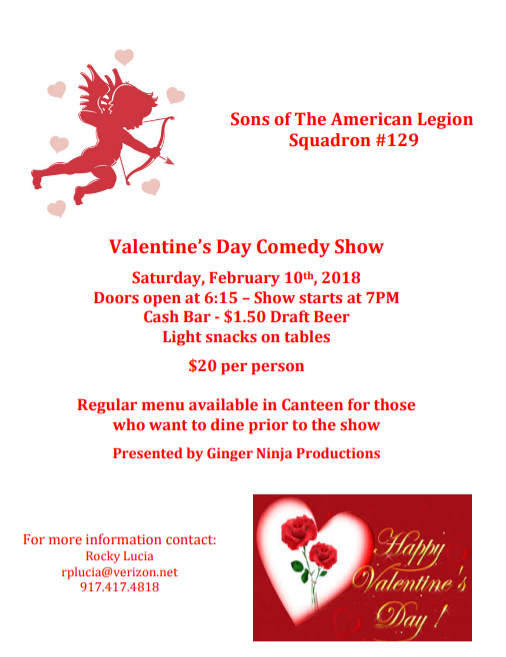 Valentine's Day Comedy Show for the SAL