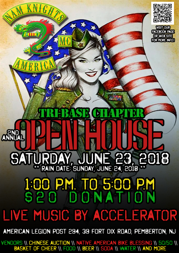 Nam Knights of America Motorcycle Club, Tri-Base Chapter 2nd Annual Open House and Fundraiser