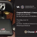 Dedication of POW/MIA chair
