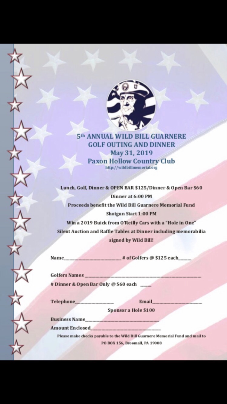5th Annual Wild Bill Guarnere Memorial Golf Outing and Dinner
