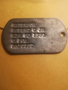 Dog Tag of Robert C Anderson