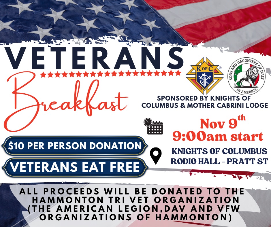 Veterans Breakfast Hammonton
